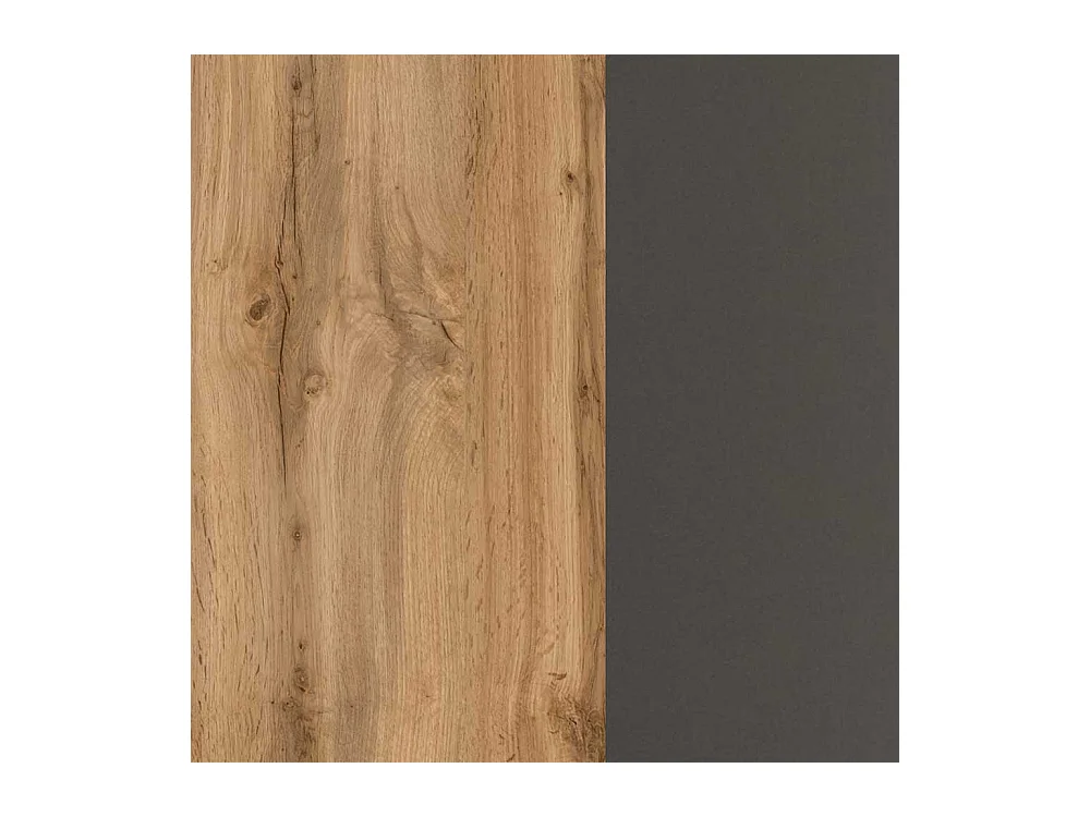 Badmidischrank in Wildeichefarben und Anthrazit 40 cm breit