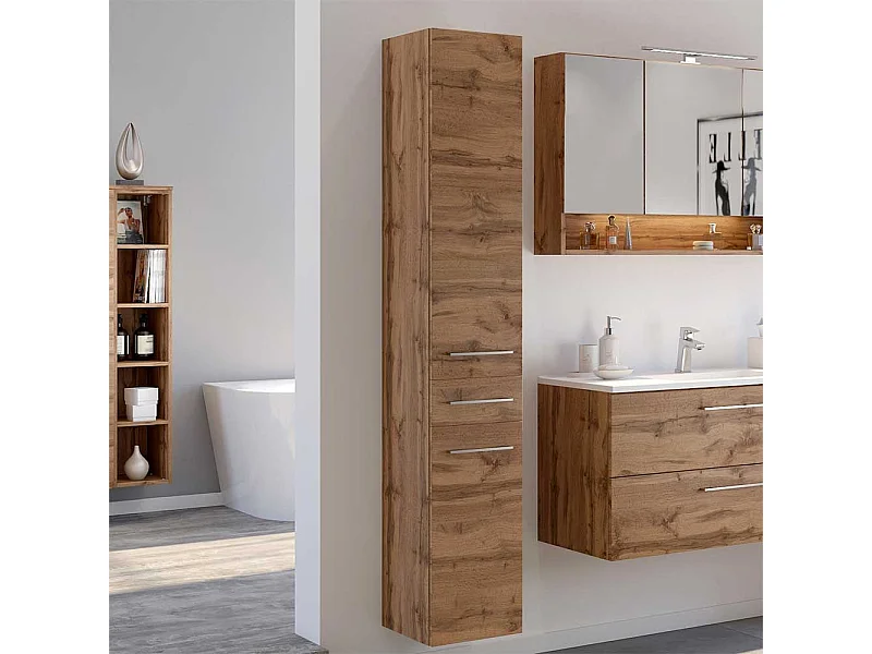 Midischrank für Badezimmer Wildeichefarben