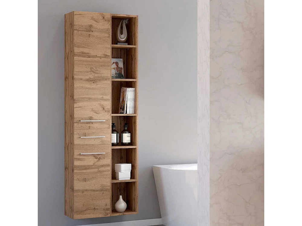 Midischrank für Badezimmer Wildeichefarben