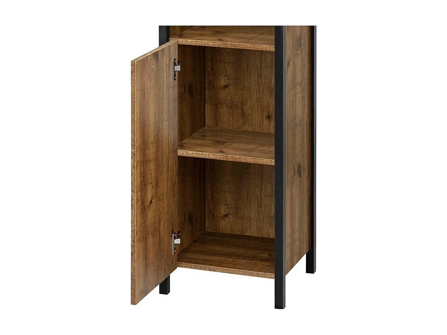 Badseitenschrank im Industry und Loft Stil Holz Optik Eiche verwittert