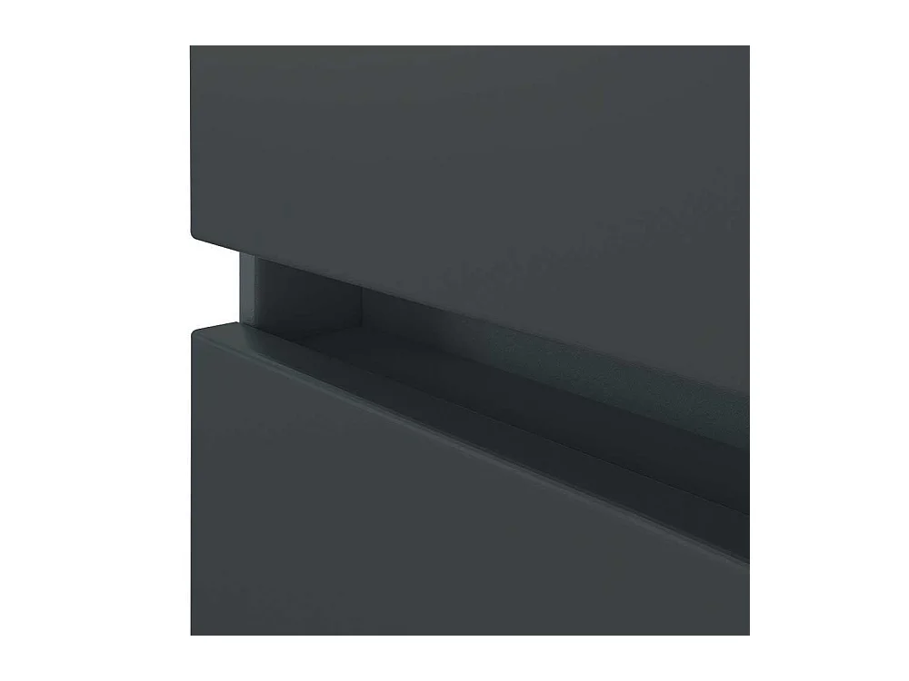 Bad Hochschrank in Dunkelgrau 180 cm hoch