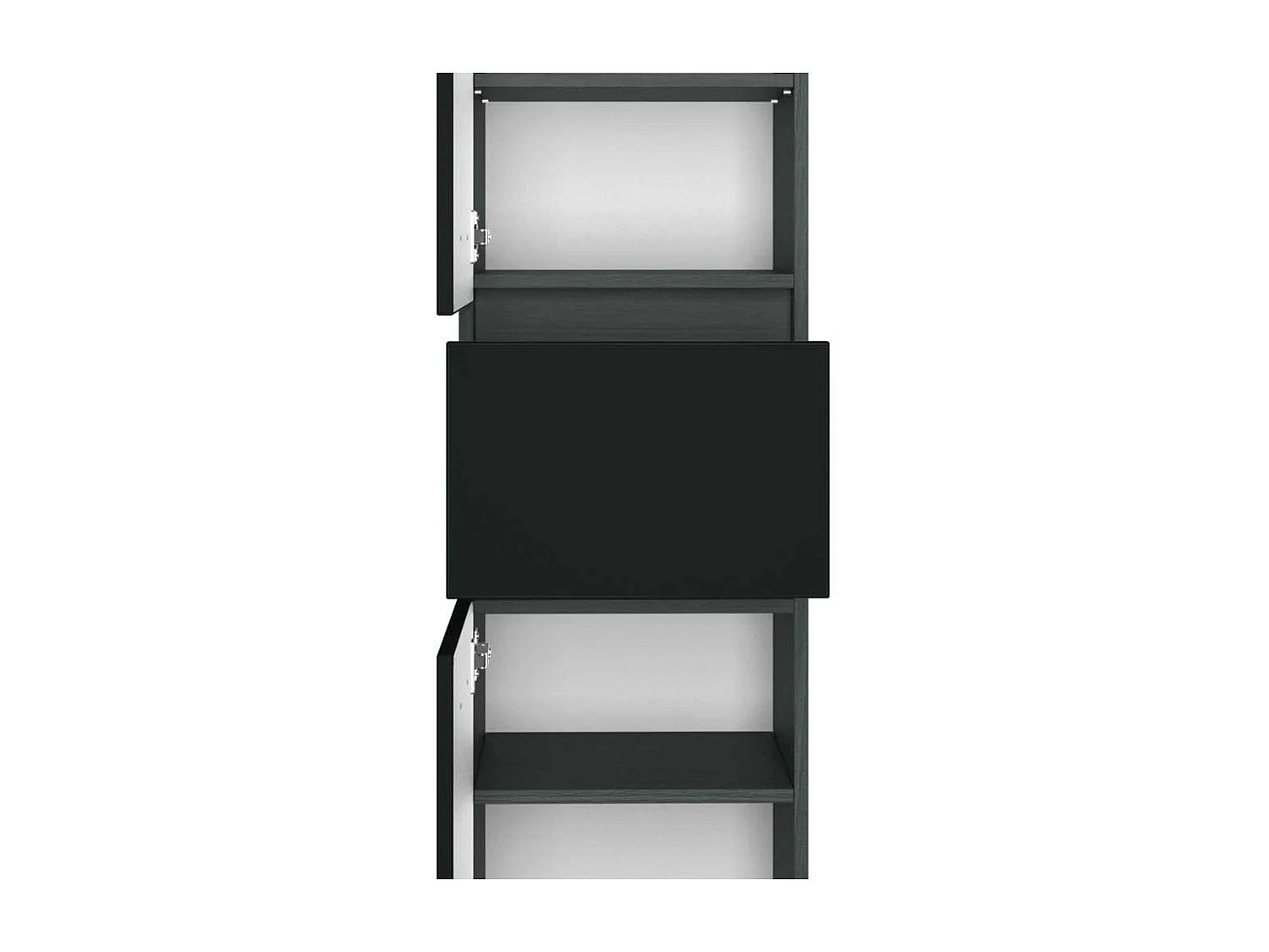 Bad Hochschrank in Dunkelgrau 180 cm hoch