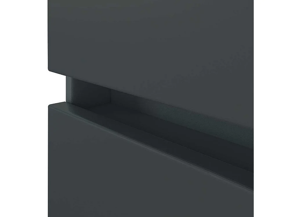 Bad Hochschrank in Dunkelgrau 180 cm hoch