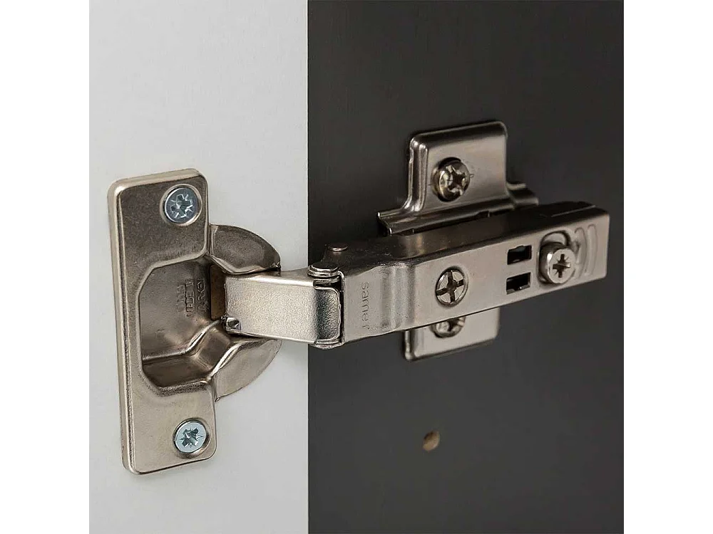 Bad Hochschrank in Dunkelgrau 180 cm hoch