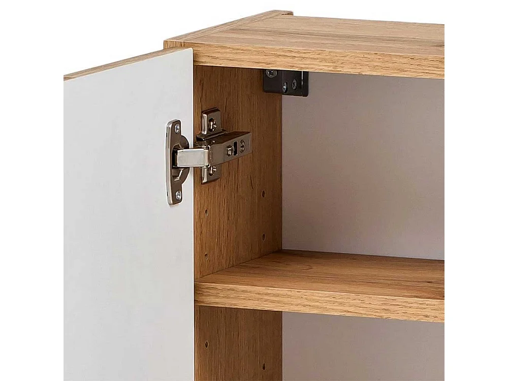 Badschrank in Wildeichefarben Landhausstil