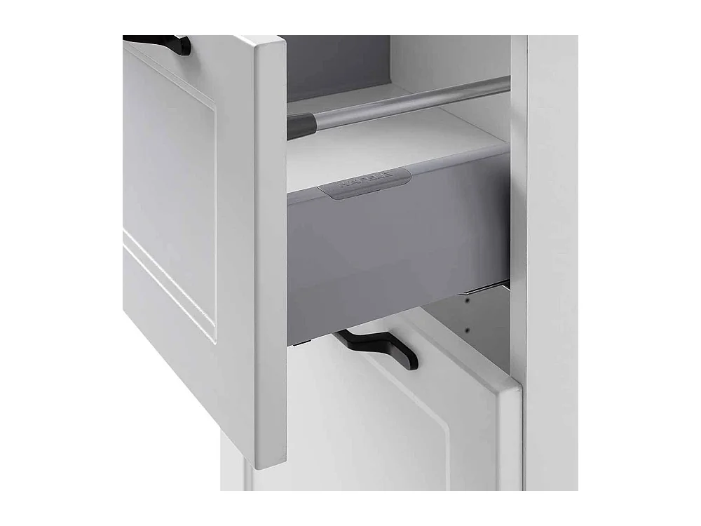 Badhochschrank Badezimmerhochschrank in Wildeichefarben mit Metallgriffen