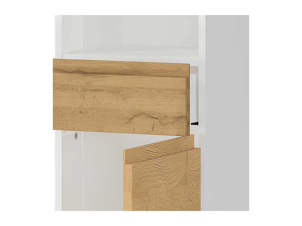 Moderner Bad Hochschrank Made in Germany stoßfesten ABS Kanten