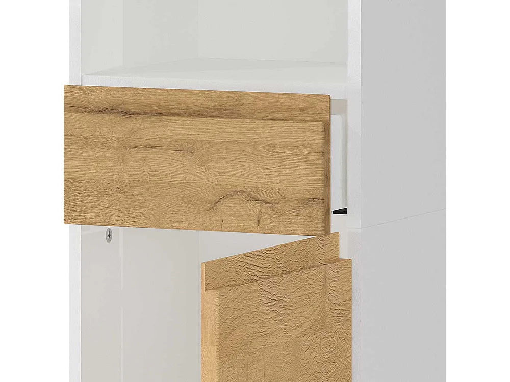 Moderner Bad Hochschrank Made in Germany stoßfesten ABS Kanten