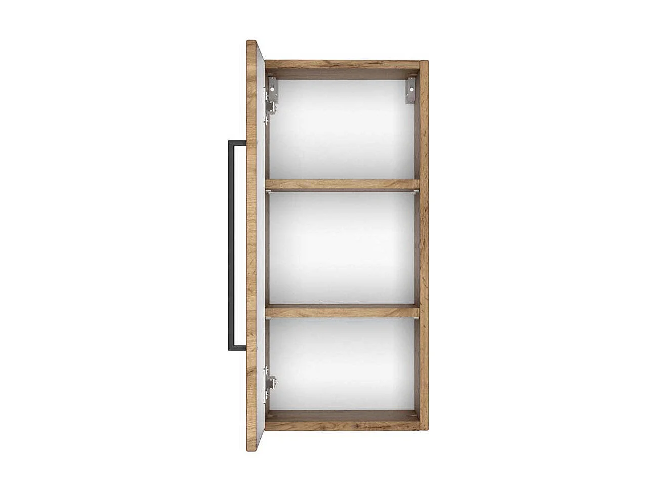 Badezimmer Hängeschrank in Wildeichefarben 30 cm breit