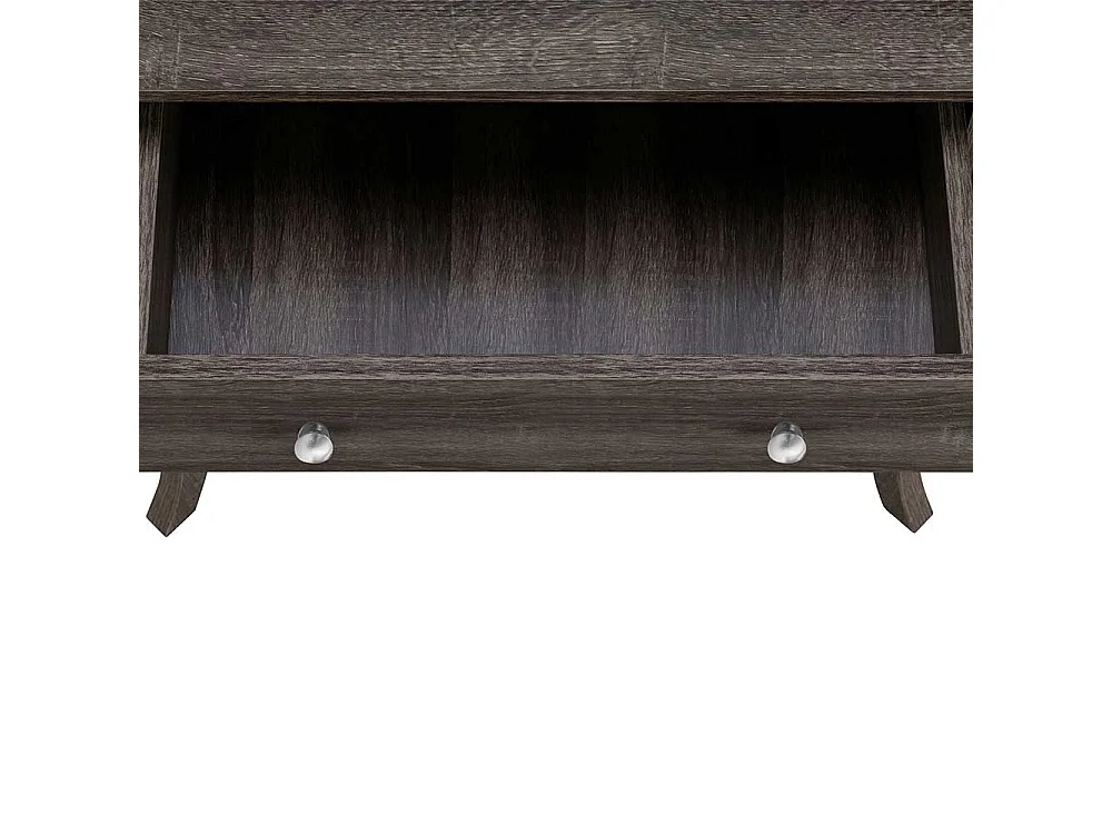 Badezimmer Kommode in Eiche Grau zwei Schubladen und Türen