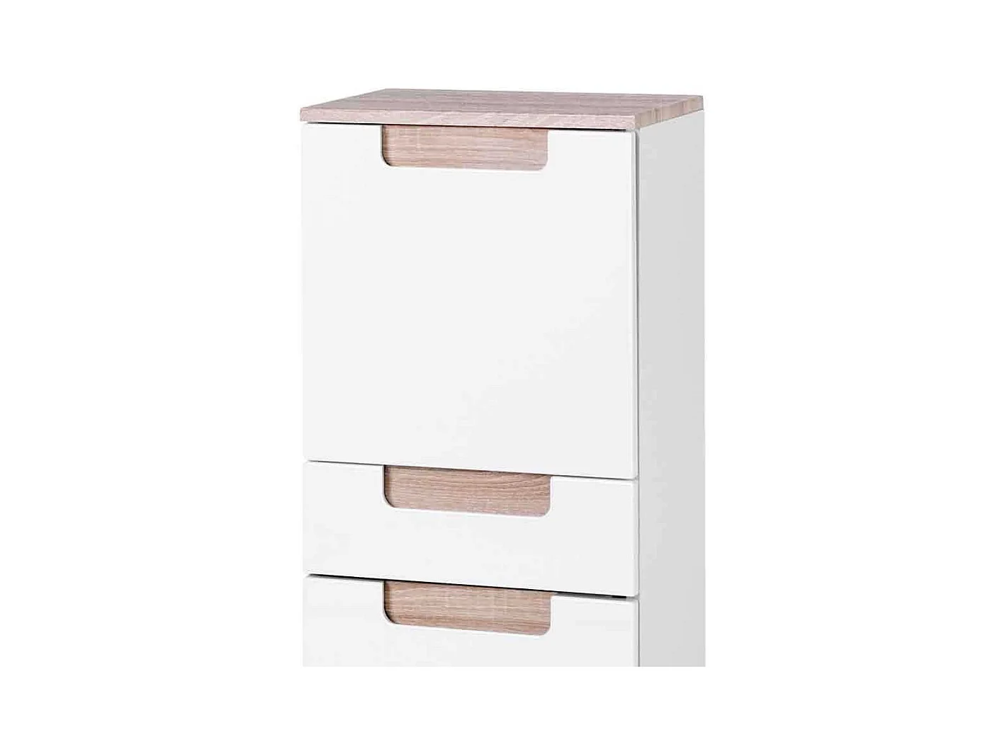 Bad Schrank aus MDF Eiche Dekor