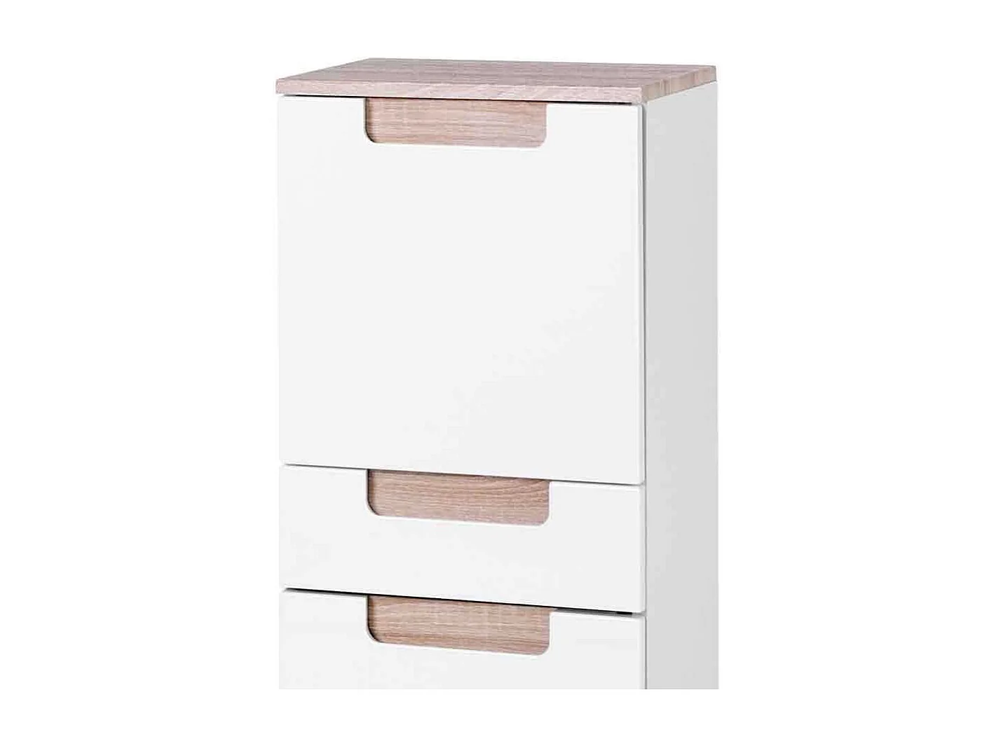 Bad Schrank aus MDF Eiche Dekor