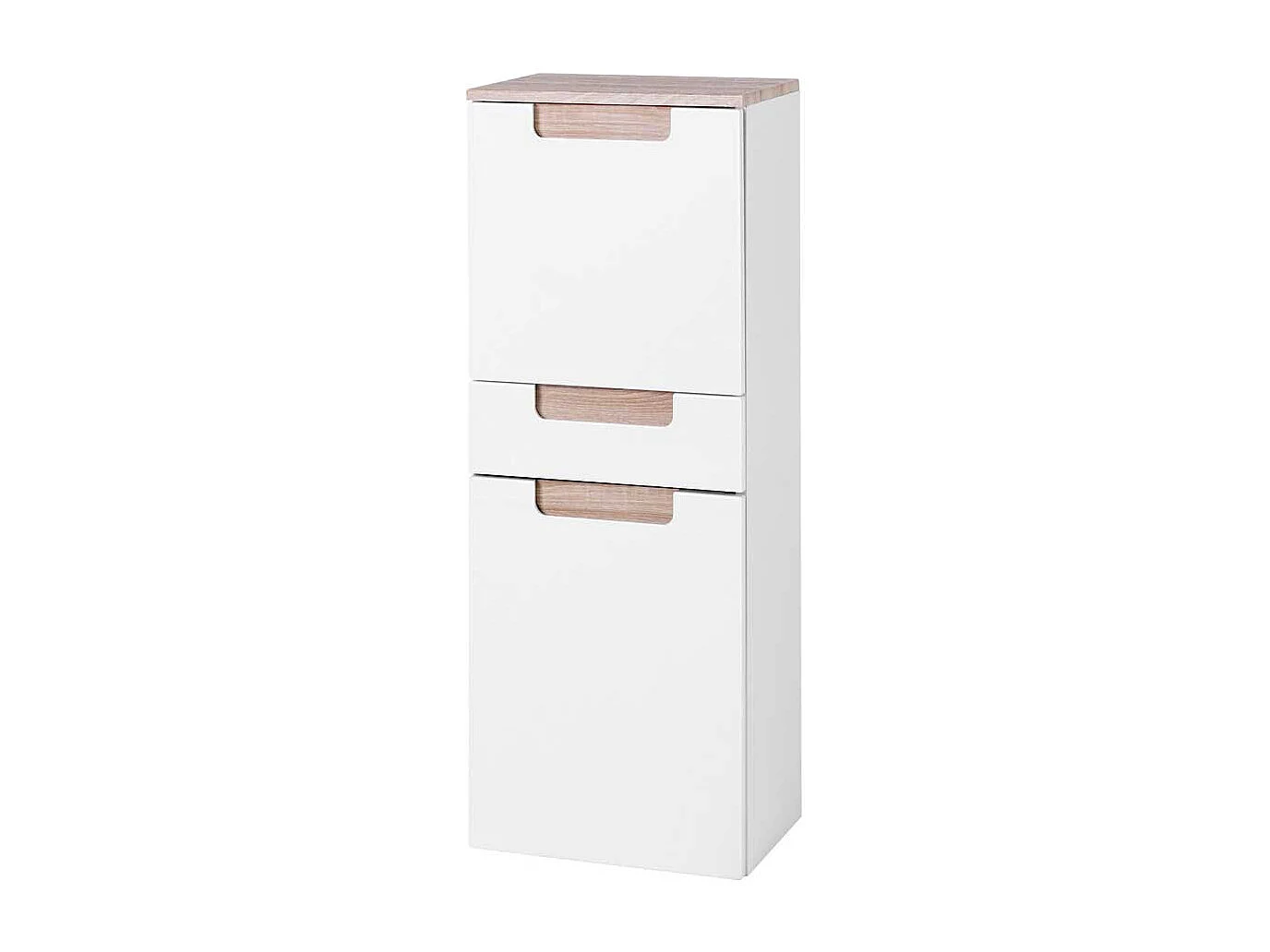 Bad Schrank aus MDF Eiche Dekor