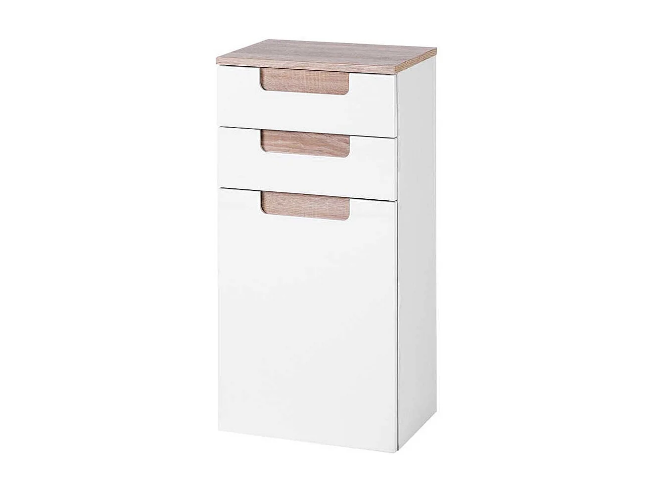 Badezimmer-Hängeschrank mit Griffmulden Wandmontage