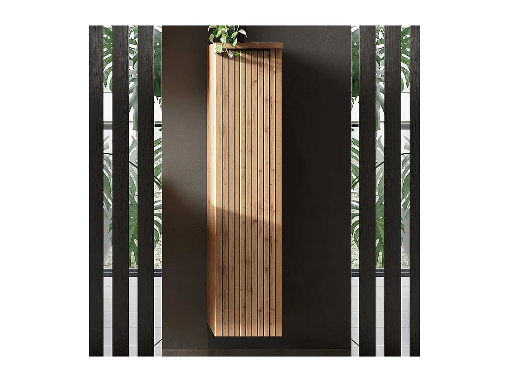 Midi Badschrank modern in Wildeichefarben Made in Germany