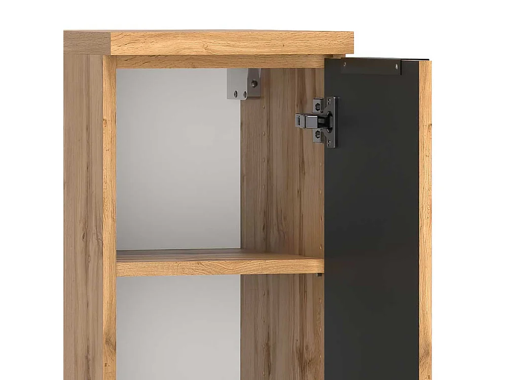 Midi Badschrank modern in Wildeichefarben Made in Germany