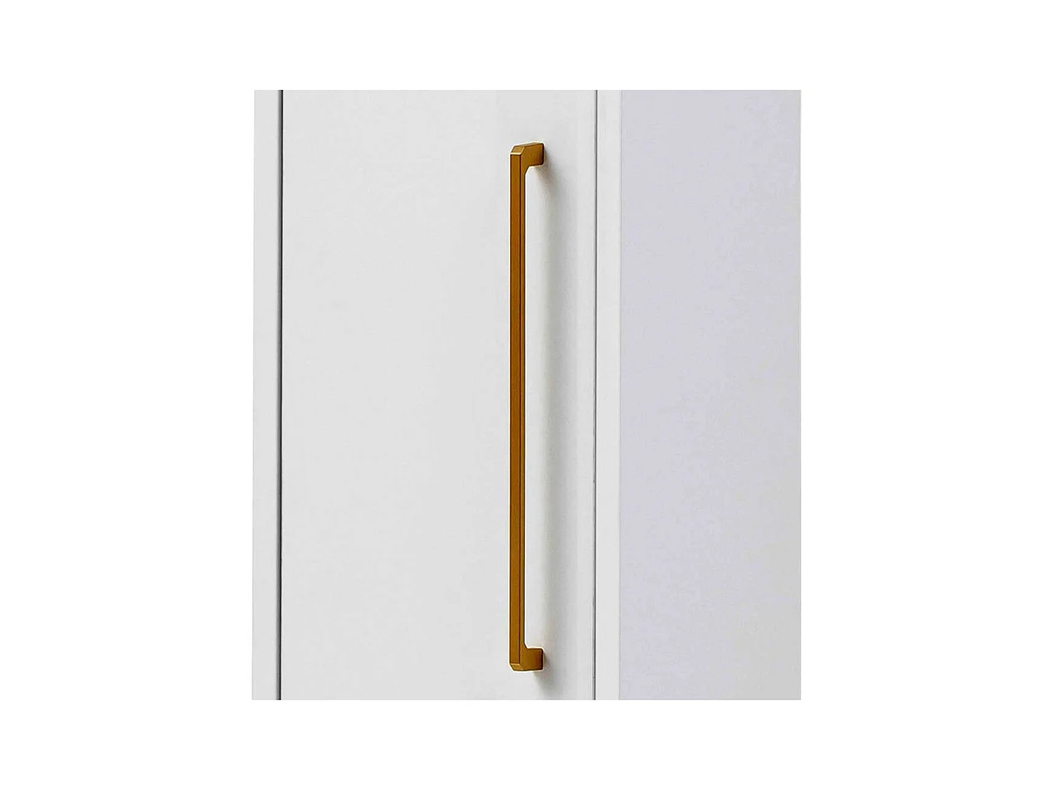 Bad Hochschrank in Weiß Goldfarben