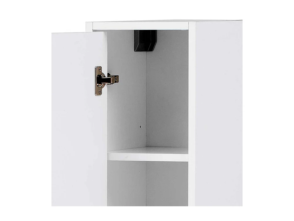 Bad Hochschrank in Weiß Goldfarben