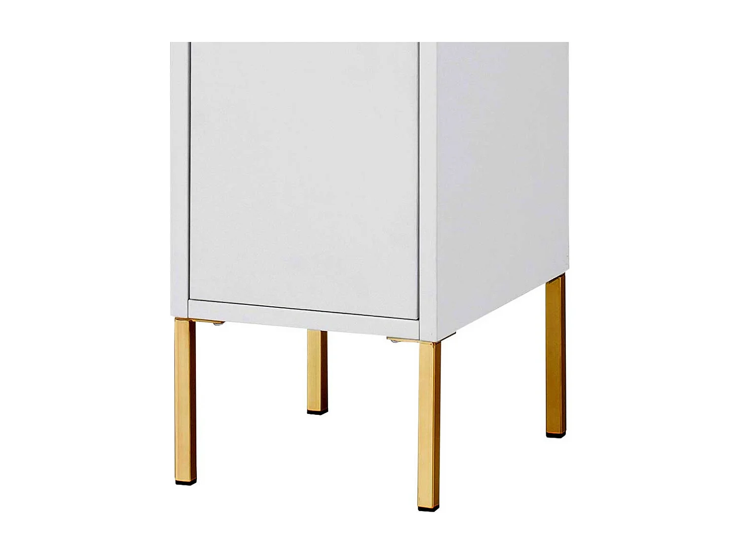 Bad Hochschrank in Weiß Goldfarben