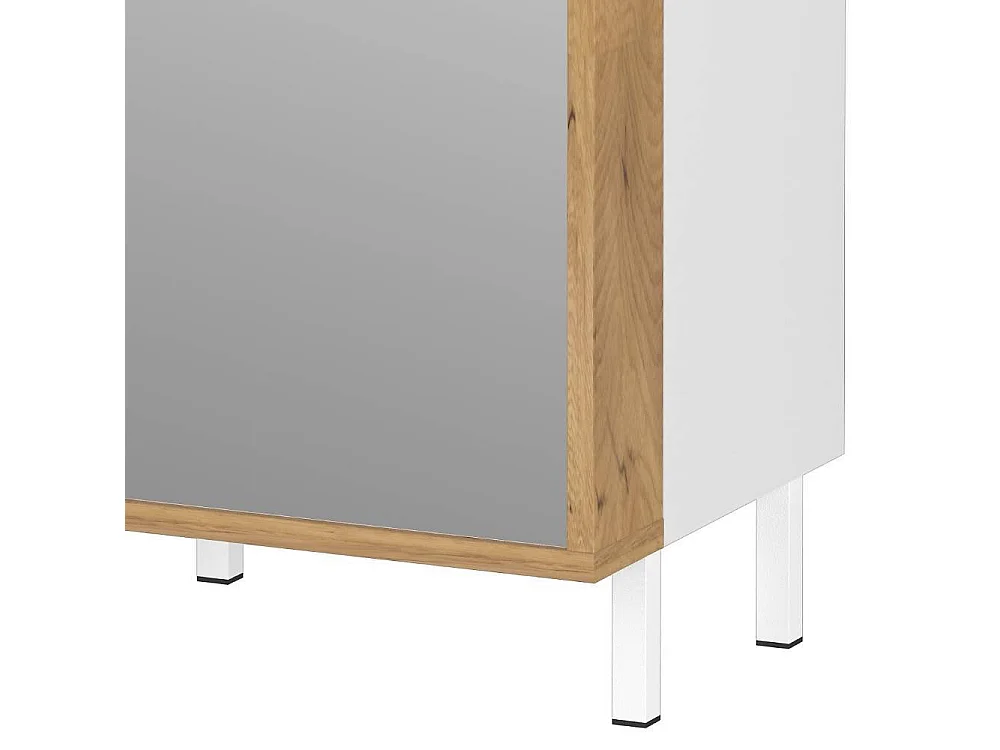 Hochschrank Badhochschrank mit Spiegeltür 195 cm hoch