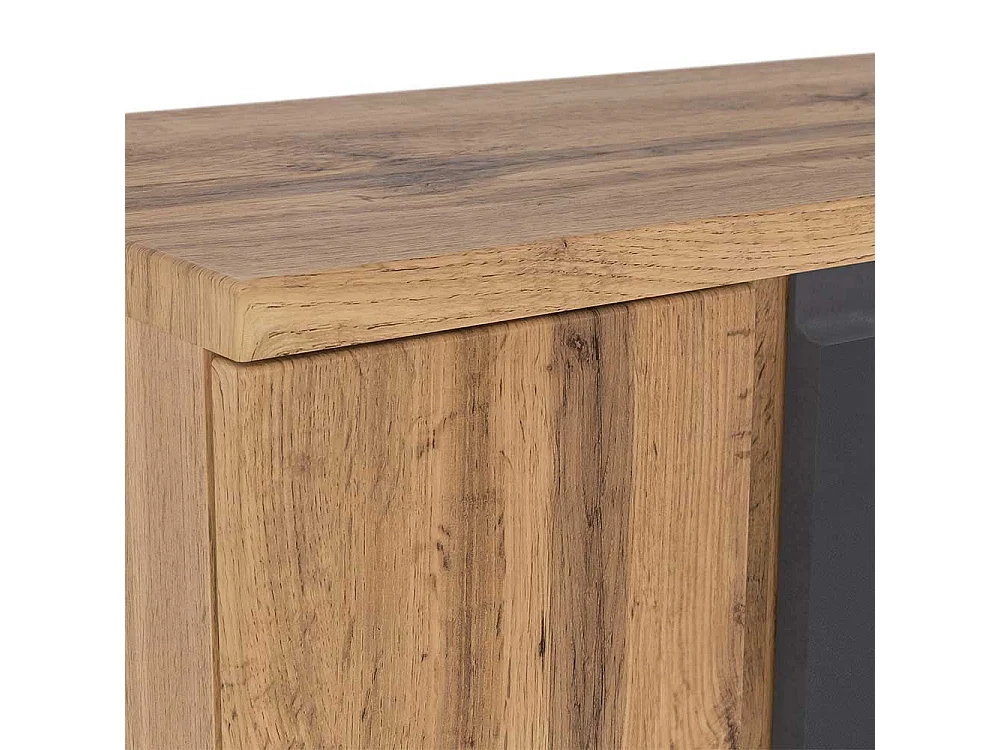 Moderner Badmidischrank 135 cm hoch 2 Türen mit Soft Close