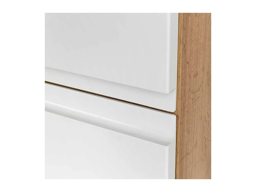 Großer Badezimmer Schrank Made in Germany Soft Close Türen und Schublade