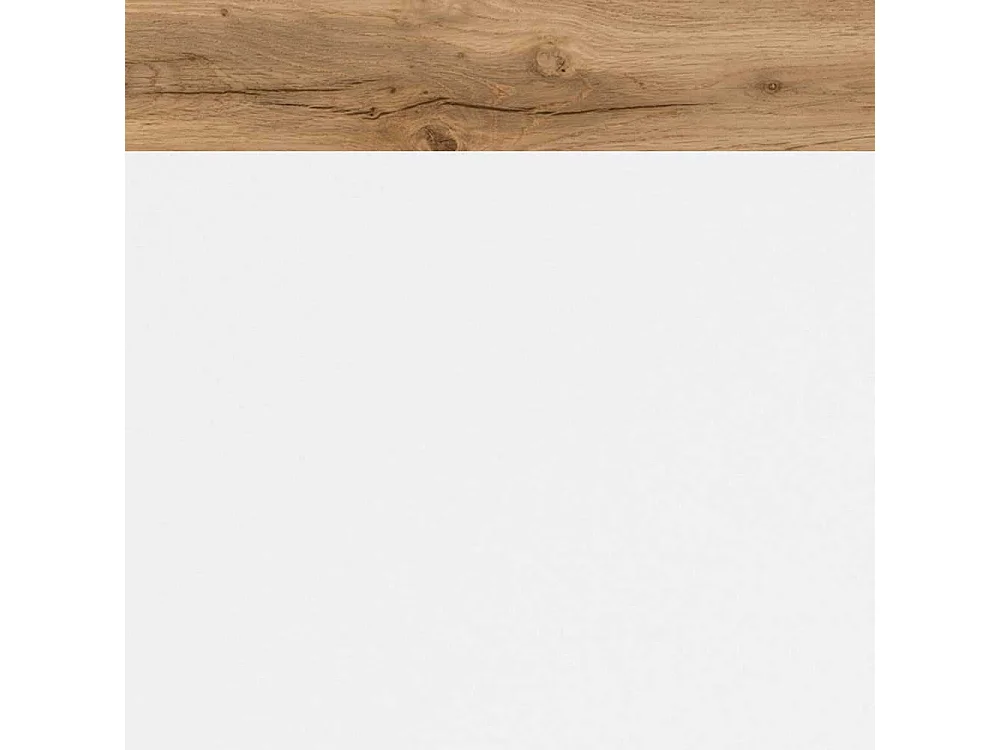 Badezimmer Unterschrank in Weiß und Wildeiche Optik 40 cm breit