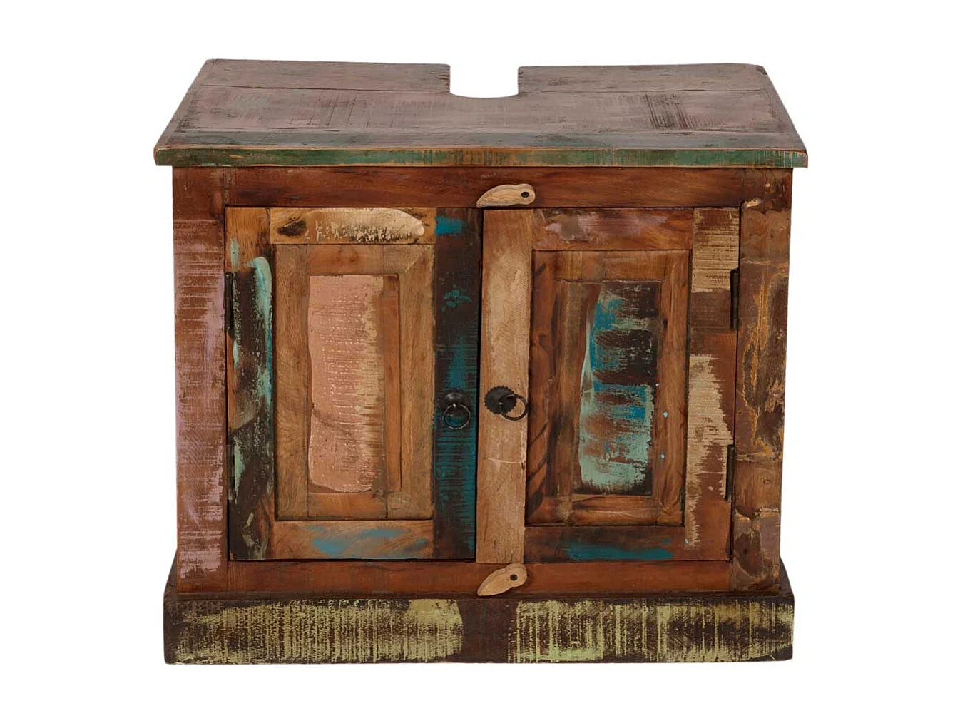 Badschrank aus Massivholz Shabby Chic Design