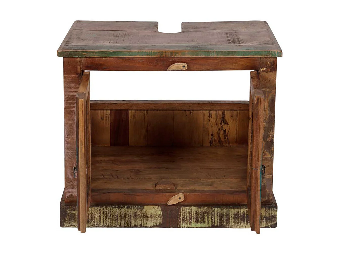 Badschrank aus Massivholz Shabby Chic Design