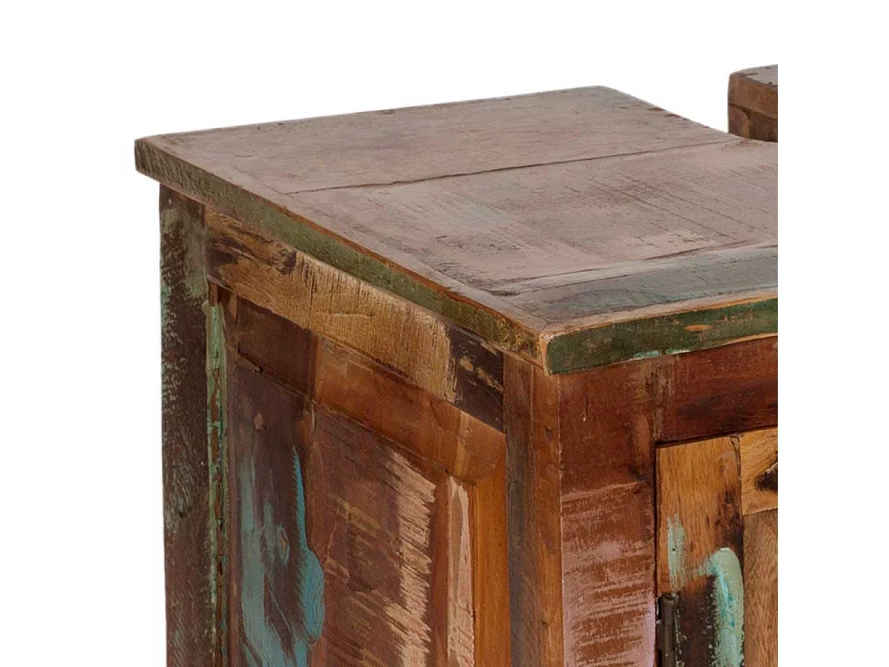 Badschrank aus Massivholz Shabby Chic Design