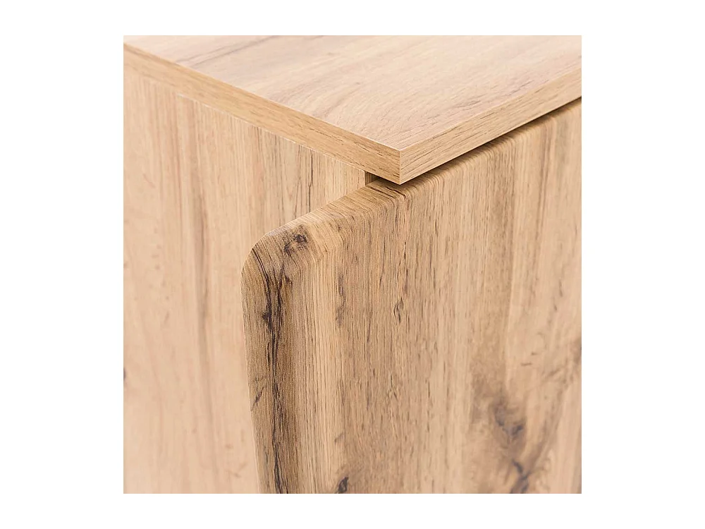 Seitenschrank Bad in Wildeichefarben Baumkante Holzoptik