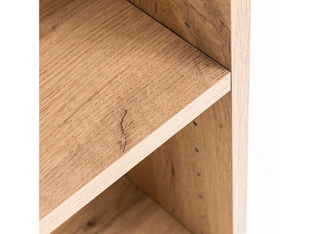 Seitenschrank Bad in Wildeichefarben Baumkante Holzoptik