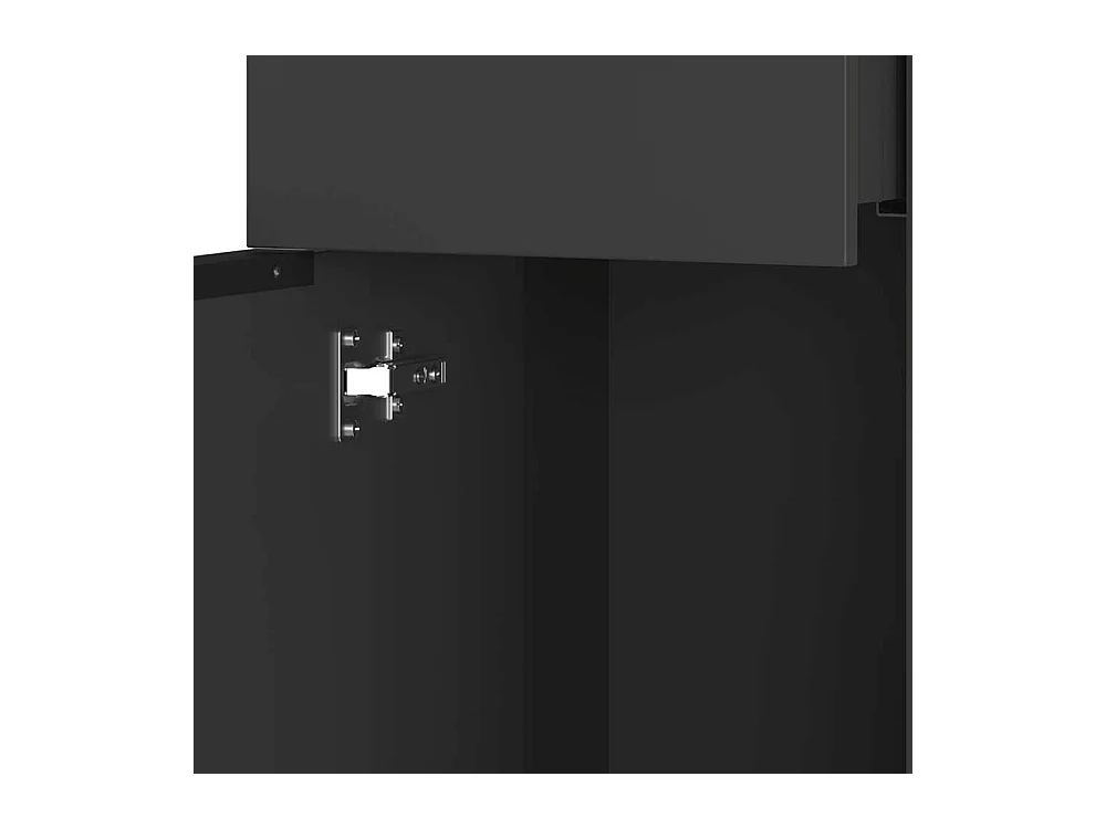 Hängender Badezimmerschrank in Dunkelgrau Made in Germany