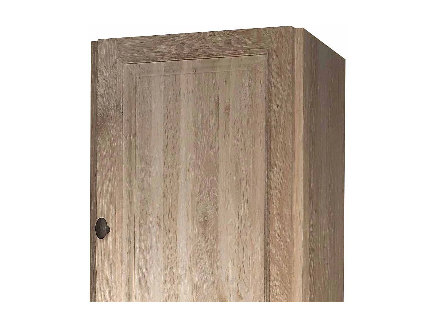 Badezimmer Hochschrank aus Eiche White Wash 200 cm hoch