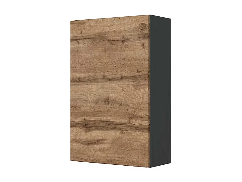 Badezimmer Hängeschrank in Wildeichefarben und Anthrazit 40 cm breit