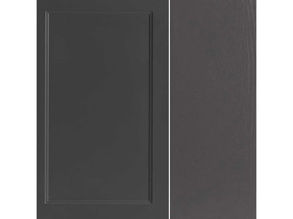 Hochschrank Badhochschrank in Dunkelgrau mit Drehtüren