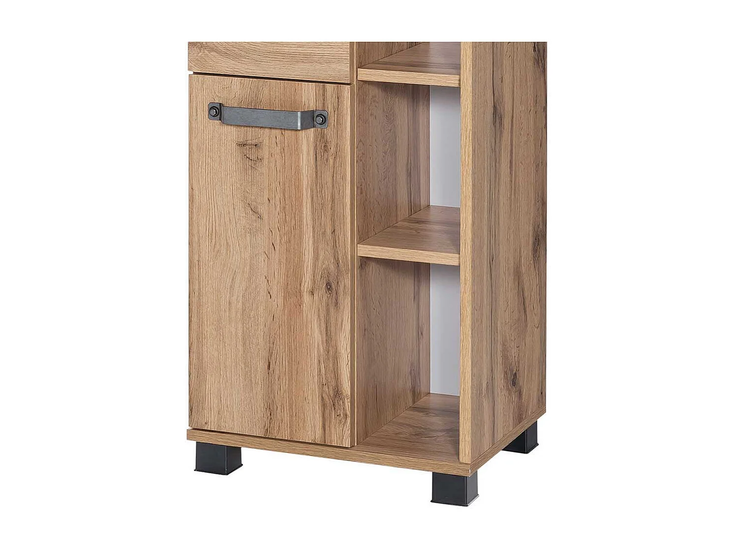 Badezimmerhochschrank in Wildeichefarben Made in Germany