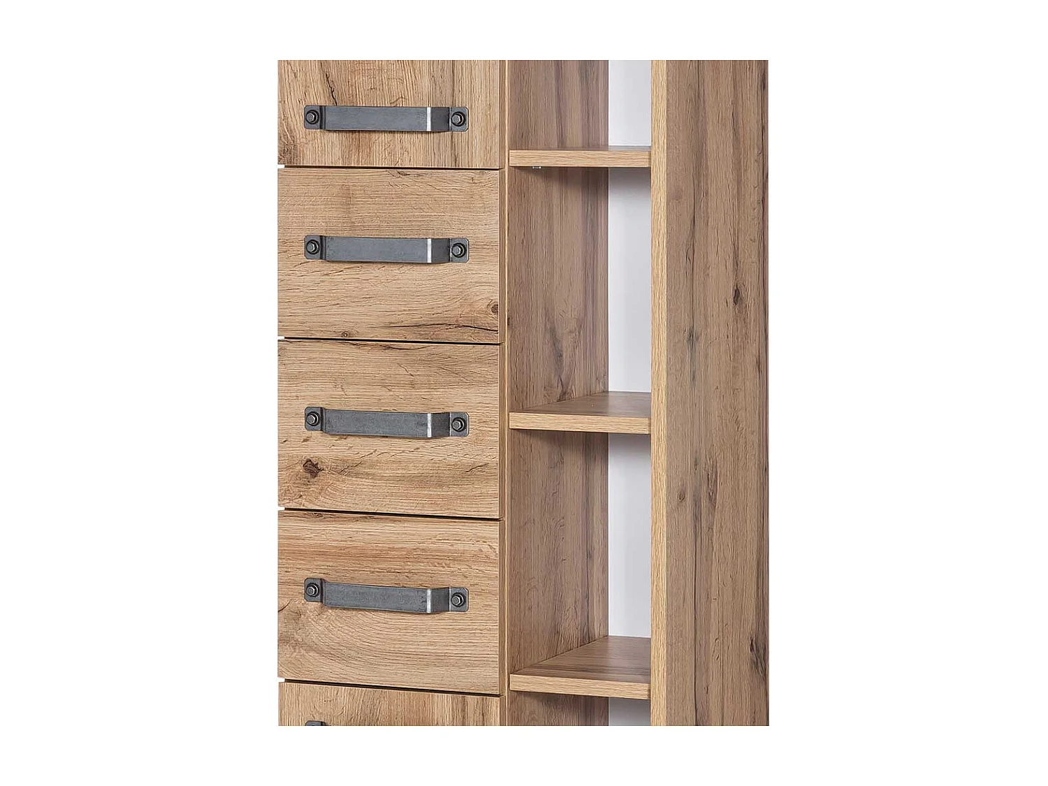 Badezimmerhochschrank in Wildeichefarben Made in Germany