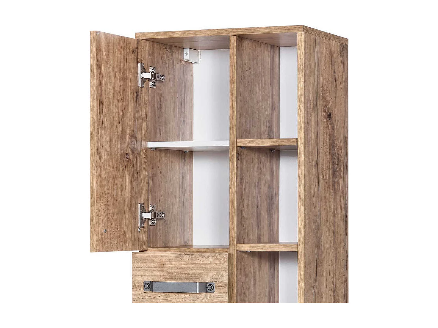 Badezimmerhochschrank in Wildeichefarben Made in Germany