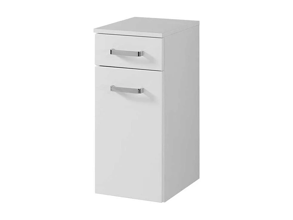 Bad Unterschrank in Hochglanz Weiß 30 cm