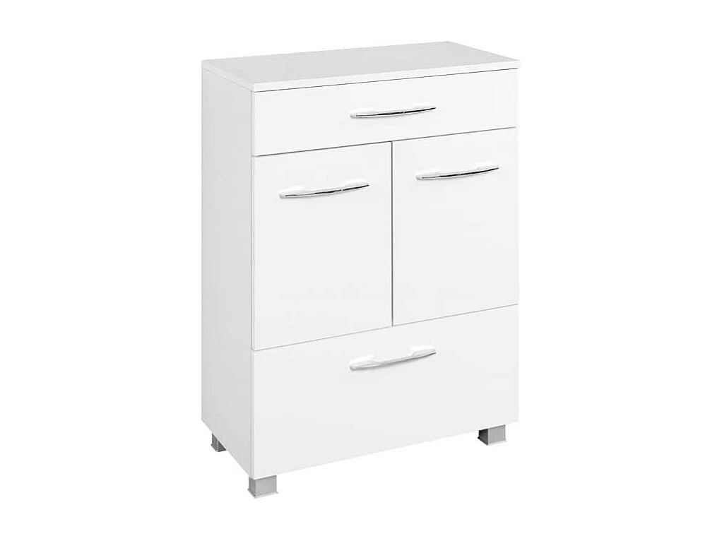 Bad Unterschrank in Weiß 60 cm breit