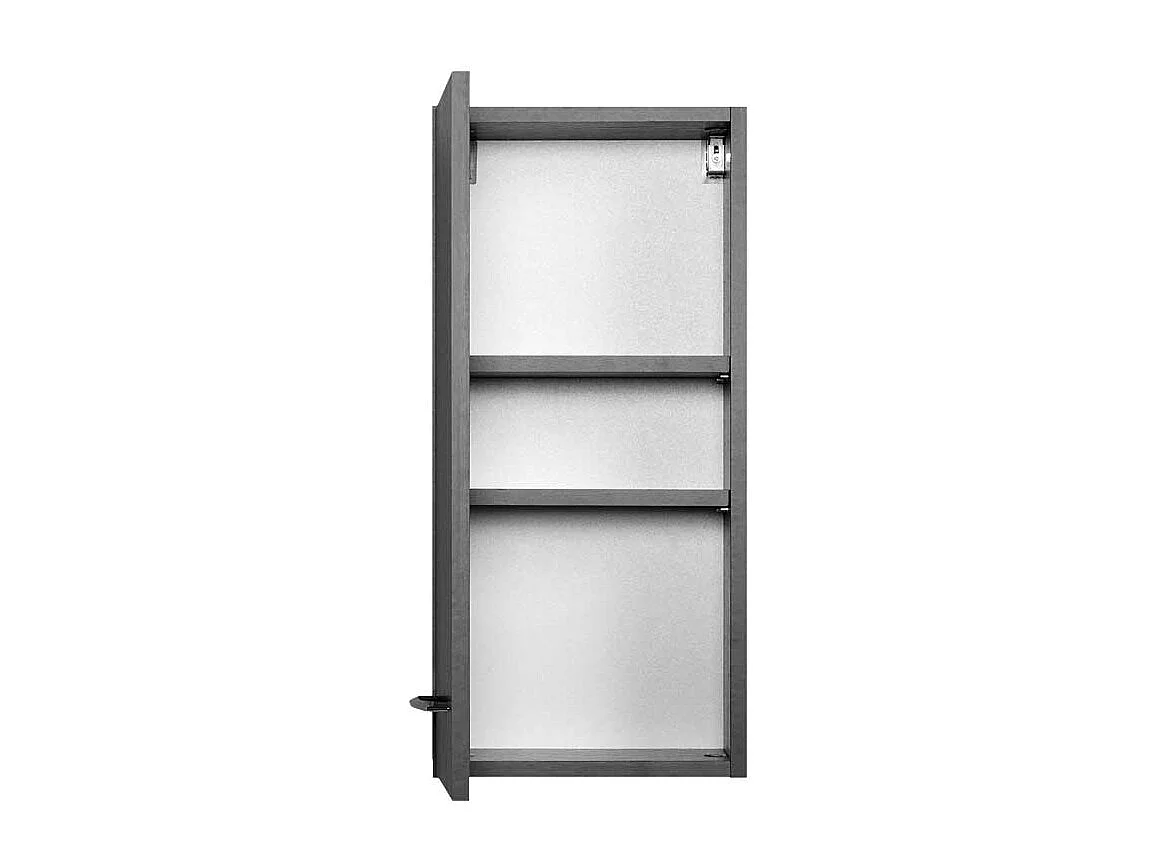 Badezimmer Hängeschrank in Grau 30 cm breit