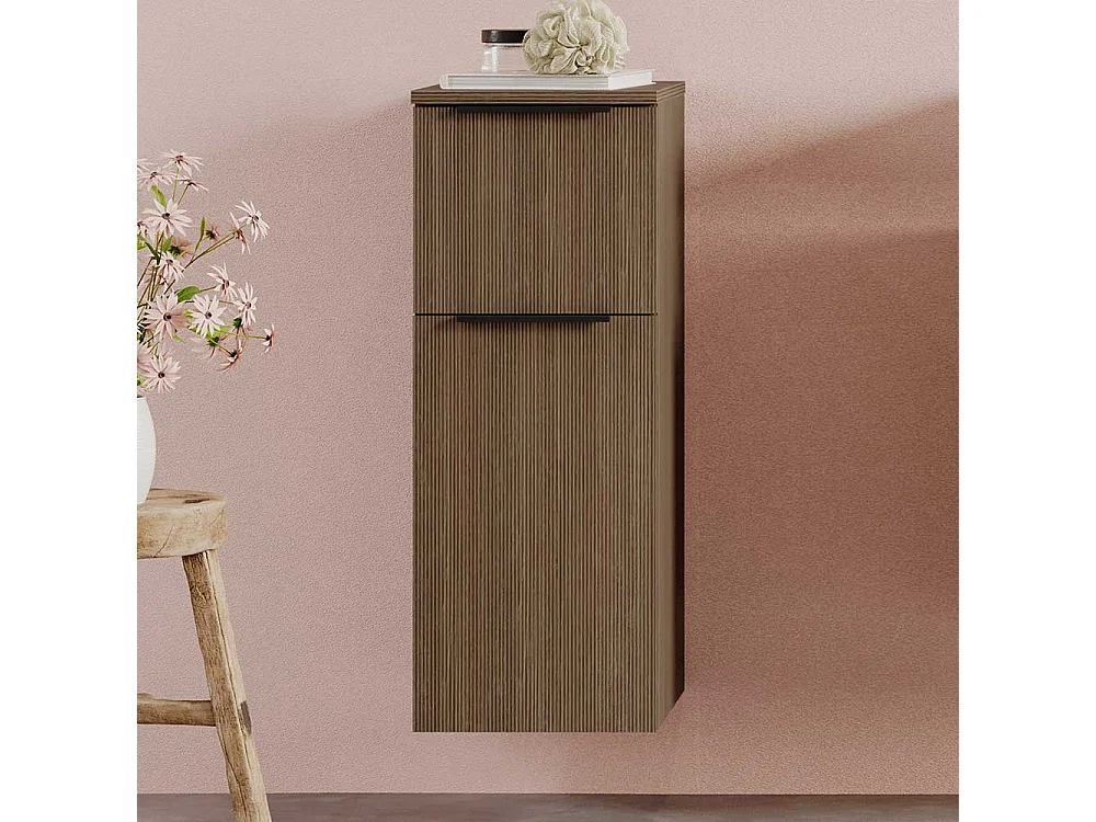 Badezimmerschrank Badschrank mit Vierfußgestell in Eiche dunkel