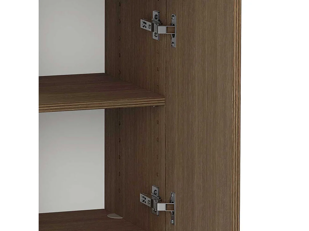 Badezimmerschrank Badschrank mit Vierfußgestell in Eiche dunkel