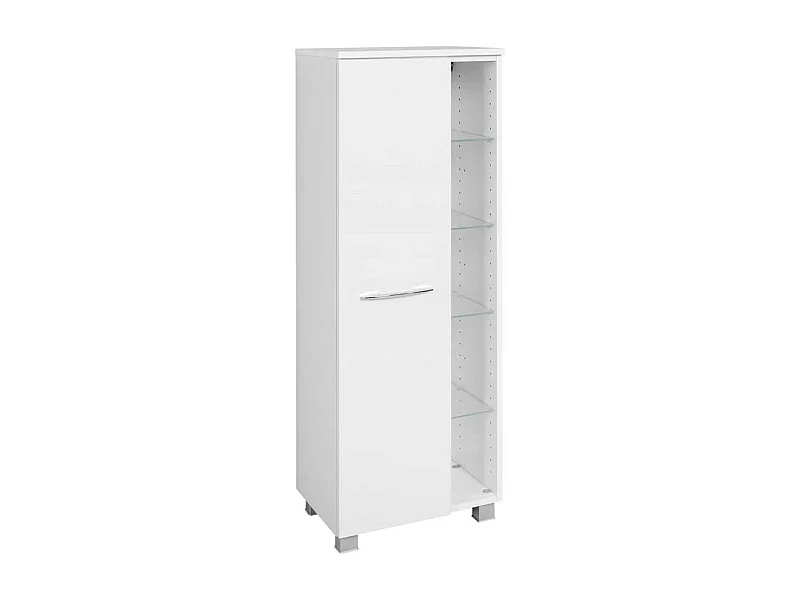 Bad Seitenschrank in Weiß modern