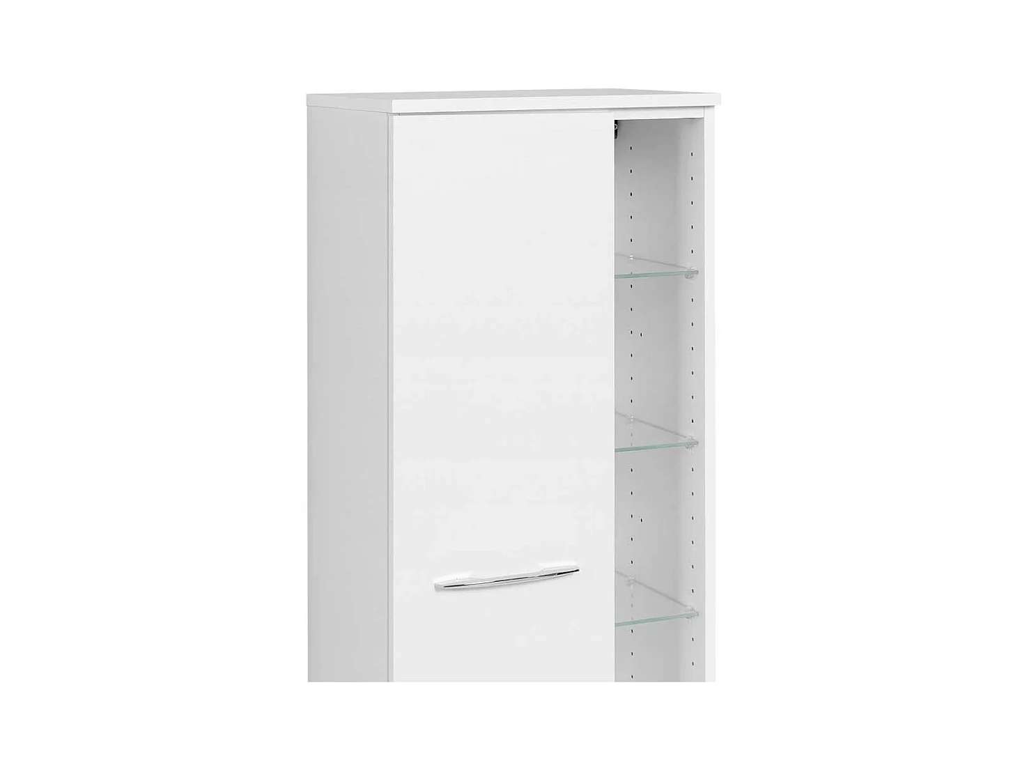 Bad Seitenschrank in Weiß modern