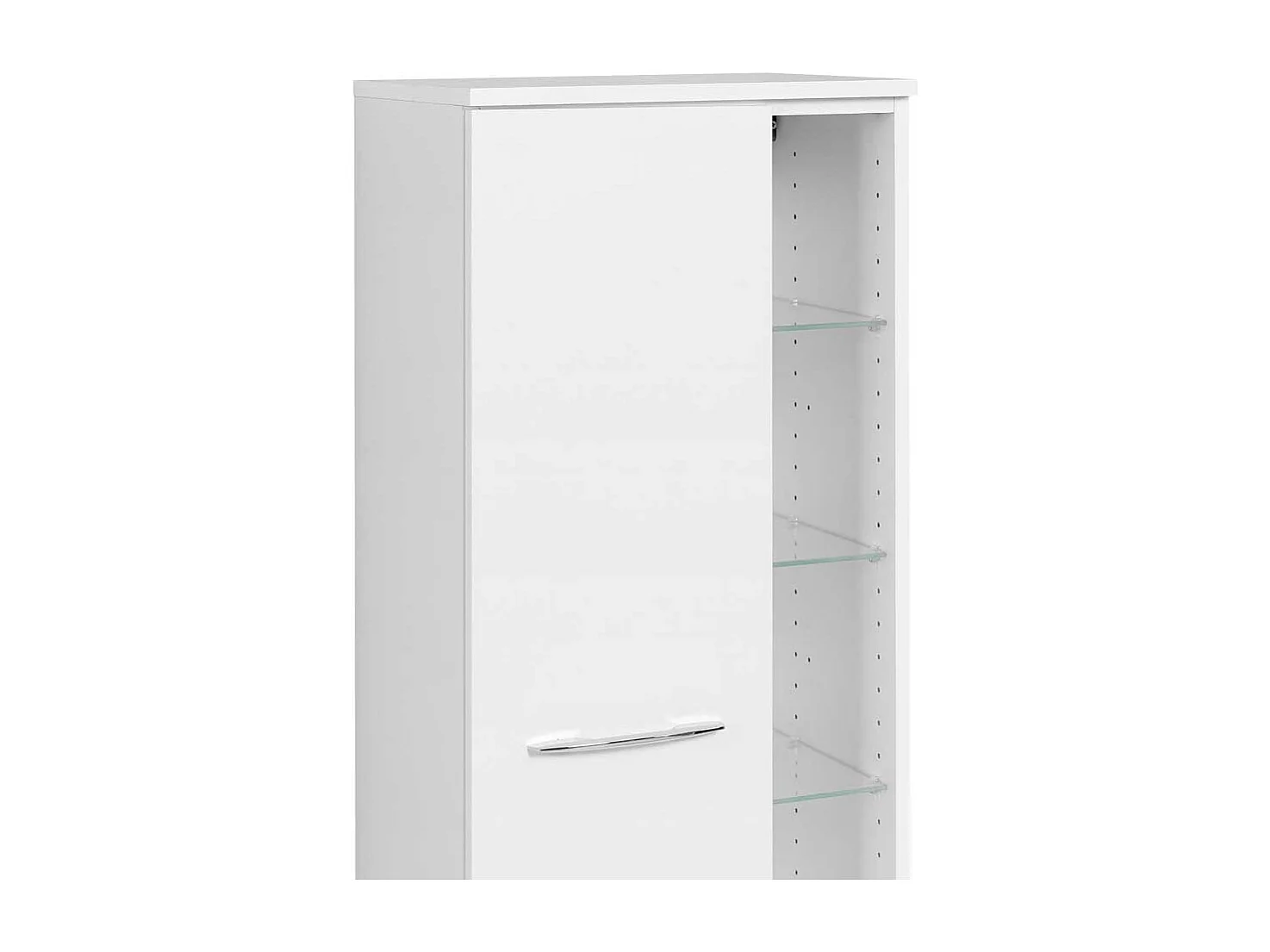 Bad Seitenschrank in Weiß modern