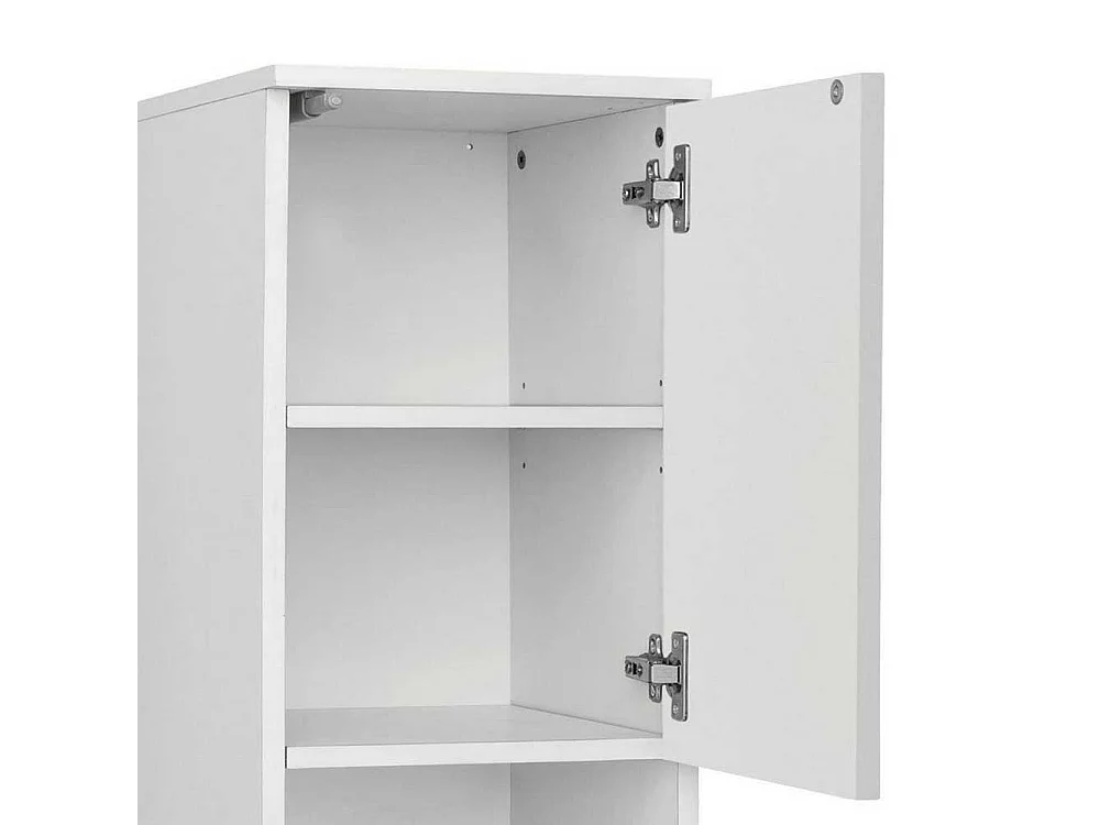 Hochschrank Badezimmerschrank mit Drehtüren 161 cm hoch
