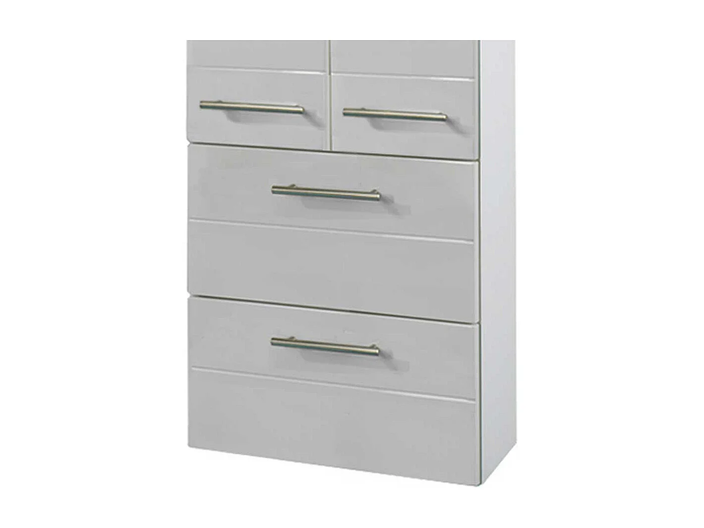 Badezimmerschrank in Weiß Hochglanz hängend