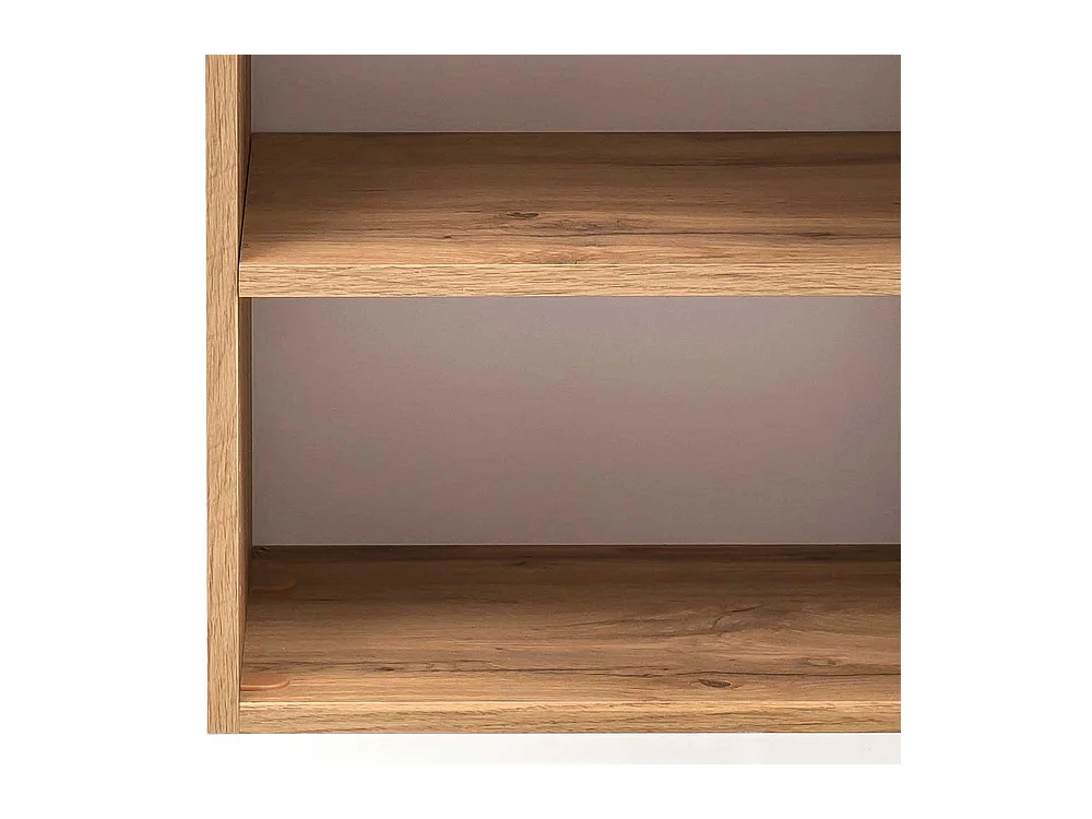 Midischrank für Badezimmer in Wildeichefarben Dunkelgrau